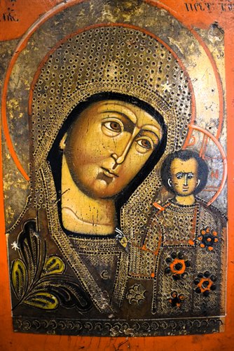 "Madonna di Kazan"  Antica Icona Russa